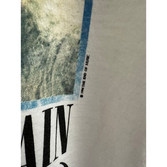 Kurt Cobain (1967-1994) Memorial Vintage Tshirt Reprint Giant Tag - Picture 3 of 7